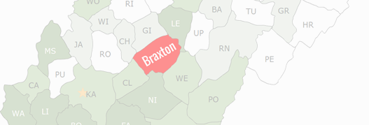 Braxton County Map