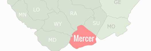 Mercer County Map
