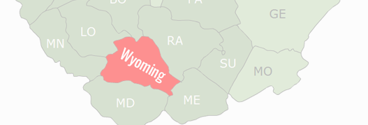 Wyoming County Map