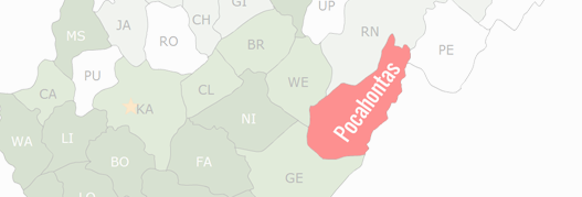Pocahontas County Map