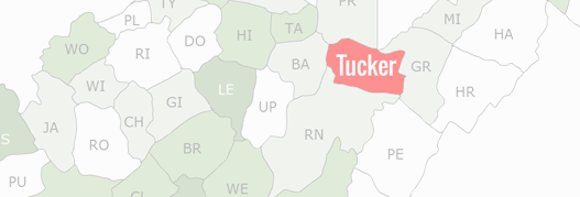 Tucker County Map