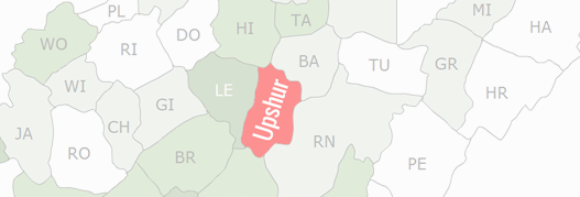 Upshur County Map